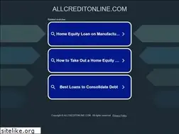 Sites similar to allcreditonline.com