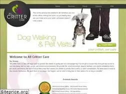 Sites similar to allcrittercare.com