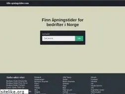 Sites similar to alle-apningstider.com