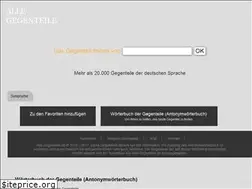 Sites similar to alle-gegenteile.de