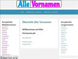 Sites similar to alle-vornamen.de