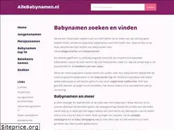 Sites similar to allebabynamen.nl