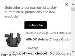 Sites similar to allegiantholsters.com