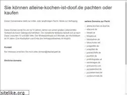 Sites similar to alleine-kochen-ist-doof.de