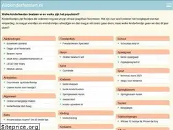 Sites similar to allekinderfeesten.nl