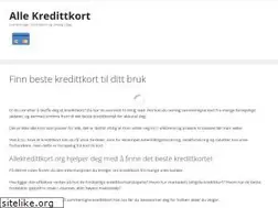 Sites similar to allekredittkort.org