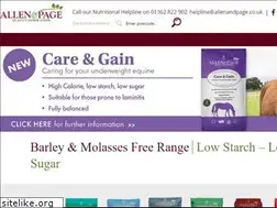 Sites similar to allenandpagespecialistfeeds.com