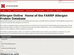 Sites similar to allergenonline.org