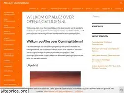 Sites similar to allesoveropeningstijden.nl