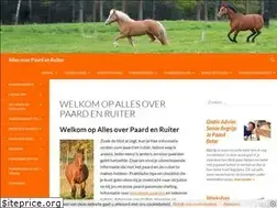 Sites similar to allesoverpaardenruiter.nl