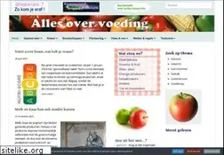 Sites similar to allesovervoeding.nl