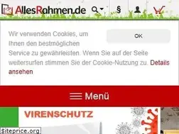 Sites similar to allesrahmen.de