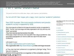 Sites similar to allfakejournals.blogspot.com