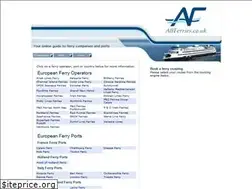 Sites similar to allferries.co.uk