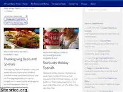 Sites similar to allfoodmenuprices.org