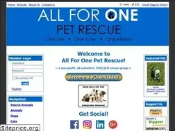 Sites similar to allforonepetrescue.org