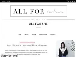 Sites similar to allforshe.com