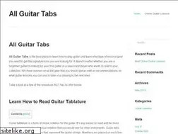 Sites similar to allguitartabs.com
