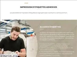 Sites similar to allianceetiquettes.com