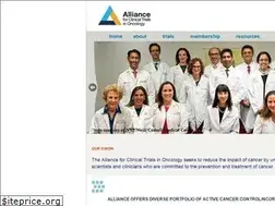 Sites similar to allianceforclinicaltrialsinoncology.org