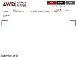 Sites similar to allianceofwomendirectors.org