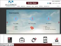 Sites similar to alliantranscribe.com