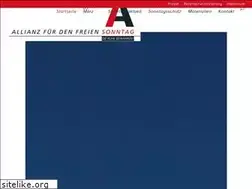 Sites similar to allianz-fuer-den-freien-sonntag.de