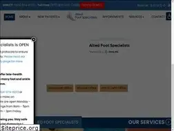 Sites similar to alliedfootspecialists.com