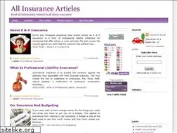 Sites similar to allinsurancearticles.blogspot.com