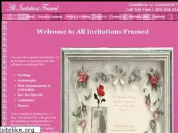 Sites similar to allinvitationsframed.com