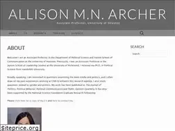 Sites similar to allisonarcher.com