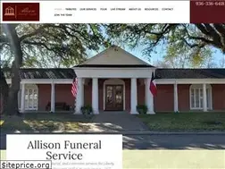 Sites similar to allisonfuneralservice.com