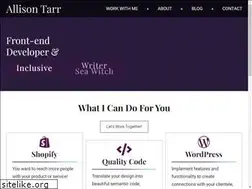 Sites similar to allisontarr.com
