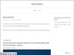 Sites similar to allkeys4free.wordpress.com