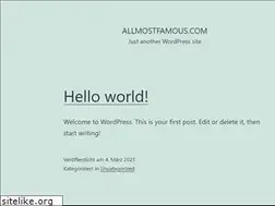 Sites similar to allmostfamous.com