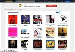 Sites similar to allmusicals.com