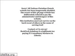 Sites similar to allnationschristianchurch.org