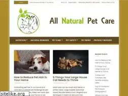 Sites similar to allnaturalpetcare.com