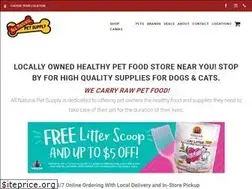 Sites similar to allnaturalpetsupply.com