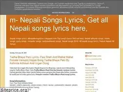 Sites similar to allnepalisongslyrics.blogspot.com