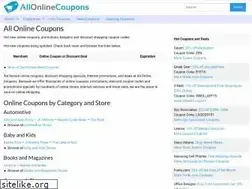 Sites similar to allonlinecoupons.com