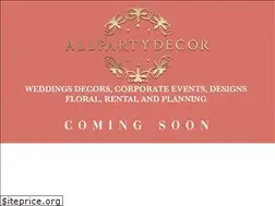 Sites similar to allpartydecor.com