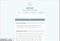 Sites similar to allpeople.com