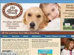 Sites similar to allpetsandpaws.com