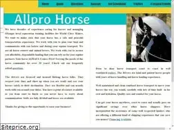 Sites similar to allprohorse.com