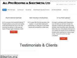 Sites similar to allproroofing.ca