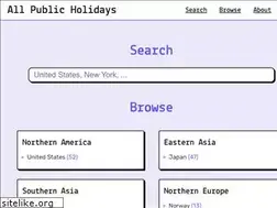 Sites similar to allpublicholidays.com