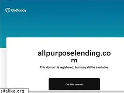 Sites similar to allpurposelending.com