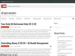 Sites similar to allquizanswer.com