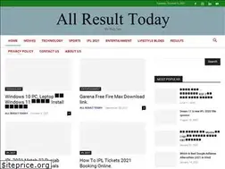 Sites similar to allresulttoday.com